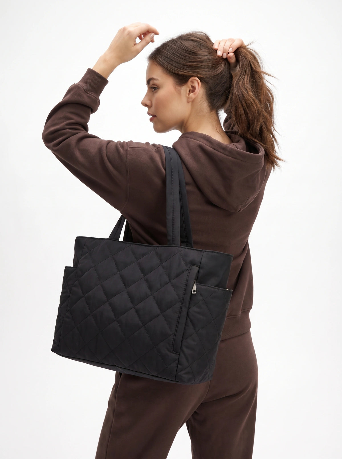 Bolsa Tote Grande Acolchoada para Notebook – Kontte